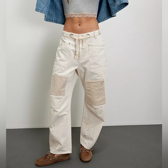 Free People Denim - We The Free Moxie Pull-On Barrel Jeans